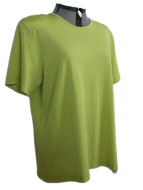 Elisabeth by Liz Claiborbe Lime Green Women’s Crew Neck Top, 3X (24-26)